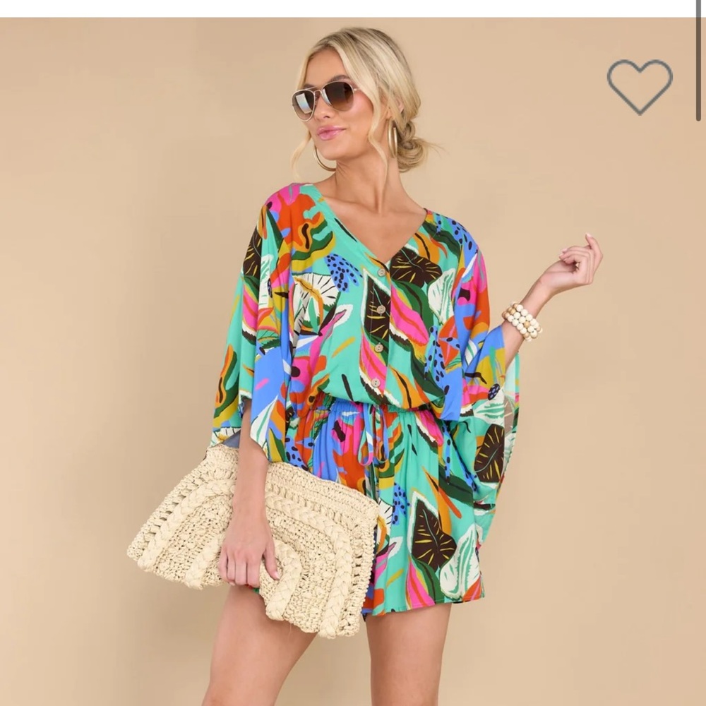 NWOT - tropical romper